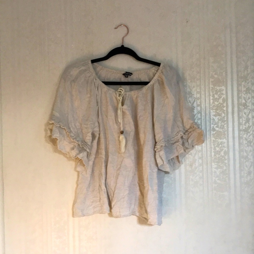 Praire style potato sack style blouse